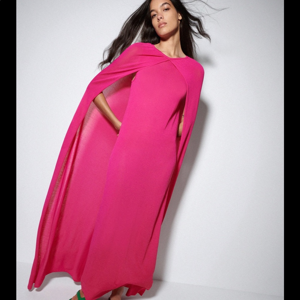 LIMITED EDITION ZARA DRESS WITH CAPE sold out